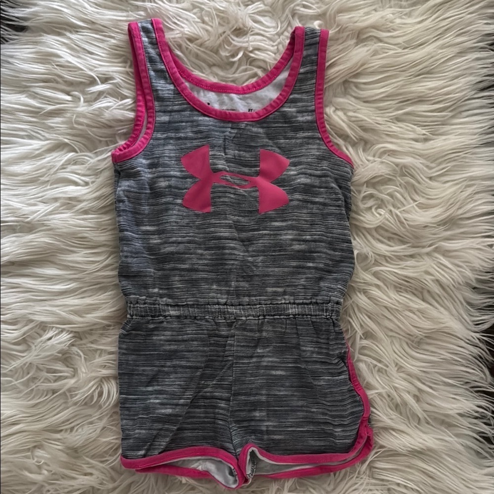 Under Armour Charcoal and Pink Sleeveless Romper